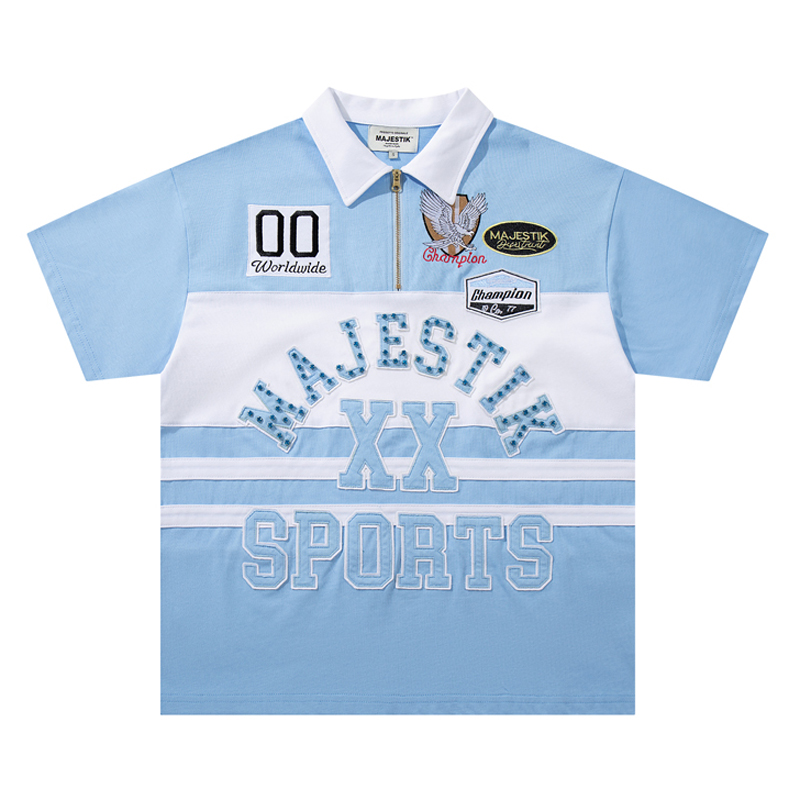 Embroidery Design Logo - T-shirt del Brand Americano MAJESTIK con
