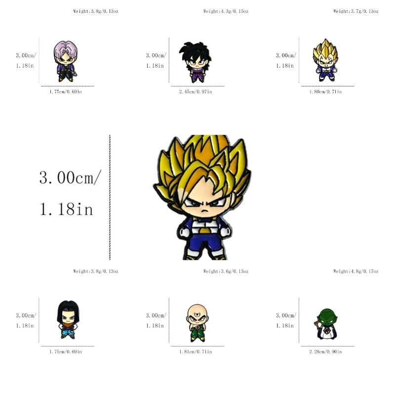 Set di 7 spille/badge anime in - Embroidery Reddit recensione e prezzo
