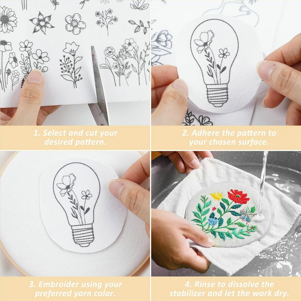 4 fogli di modelli di ricamo s - Embroidery Meaning recensione e prezzo