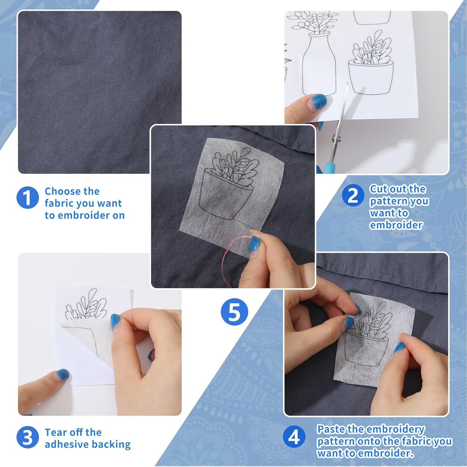 4 fogli di modelli di ricamo s - Embroidery Meaning recensione e prezzo