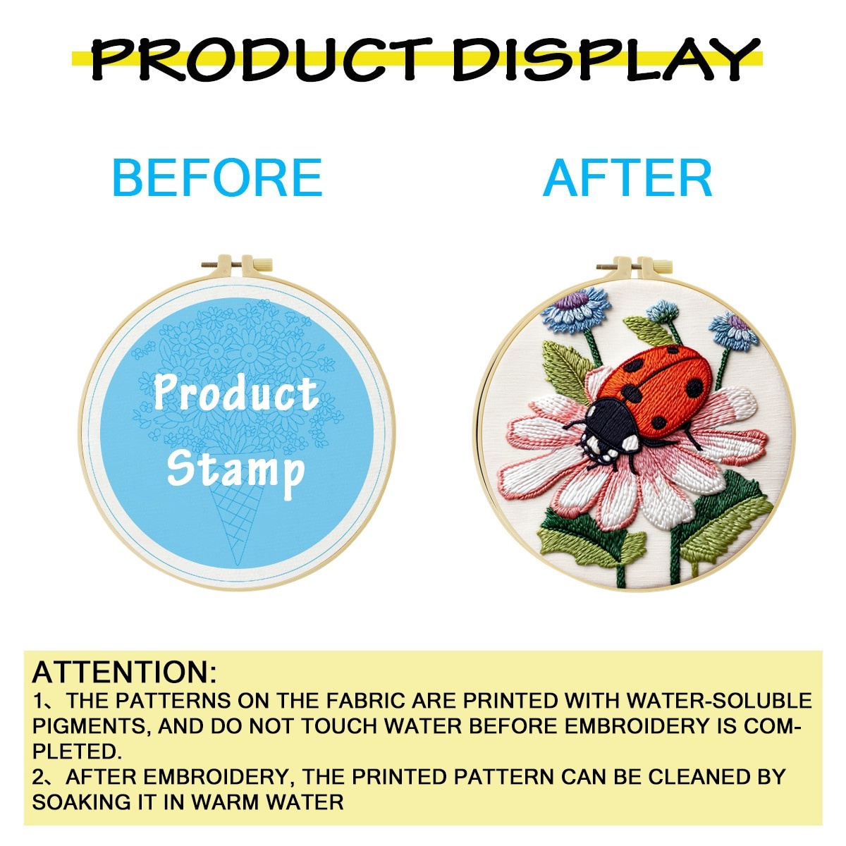 1 Set Kit Ricamo Fai-da-Te Coc - Embroidery Lady Bug recensione e prezzo